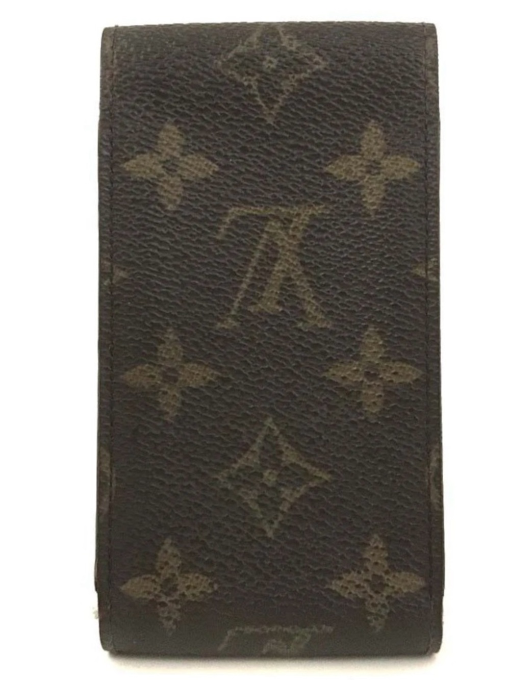 Louis Vuitton Brown Monogram Cigarette Tobacco Case Accessory Lip Stick Holder - Picture 5 of 16